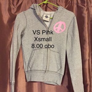 Pink zip up hoodie